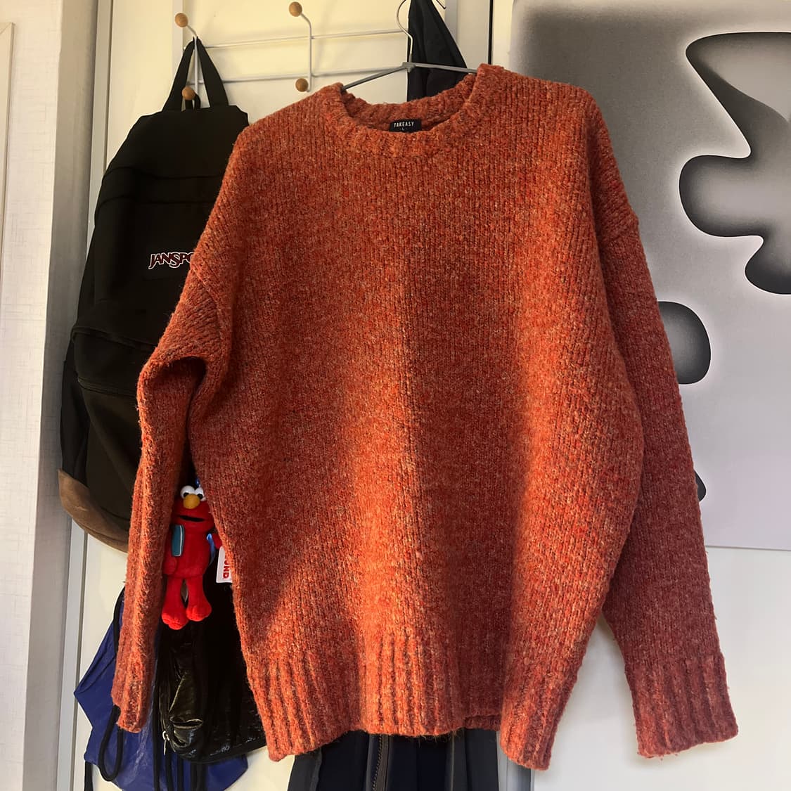 테이크이지 오렌지 니트 상품이미지1