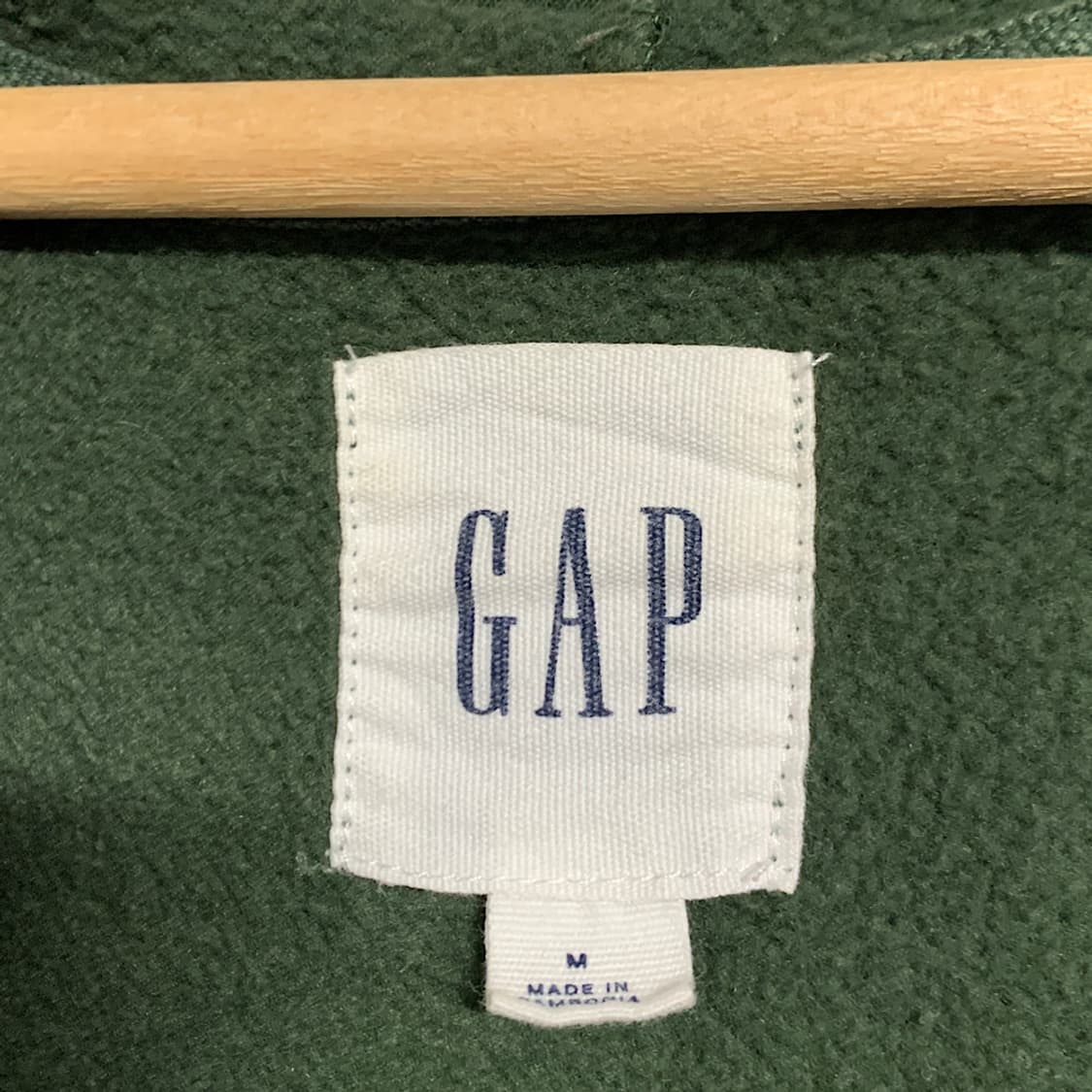 갭 그린 기모 후드집업 M 상품이미지2