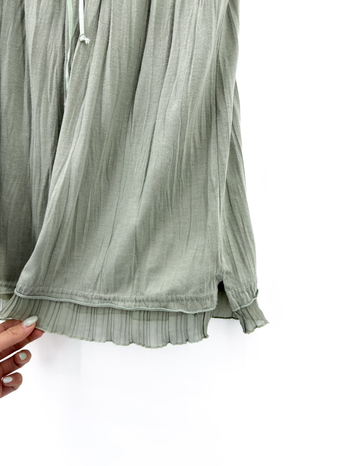 빈티지 민트 레이스 슬리브리스 상품이미지5