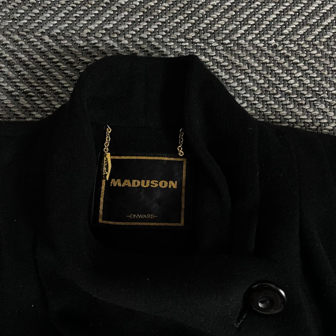 MADUSON 일본 빈티지 울 롱코트 블랙y 3366 상품이미지5