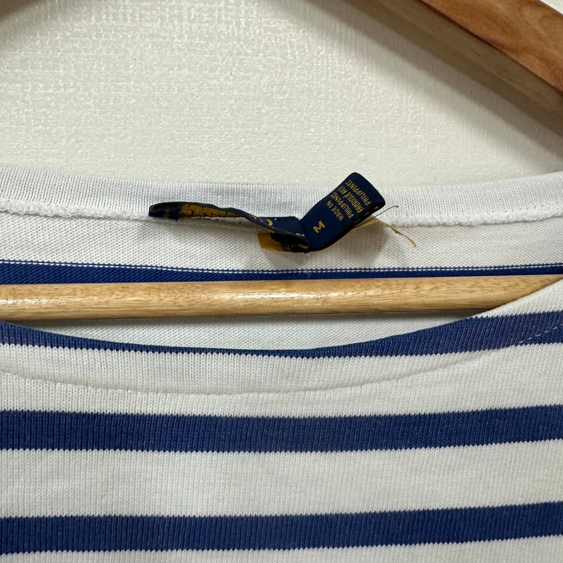 폴로 스트라이프 7부 티셔츠M 상품이미지5