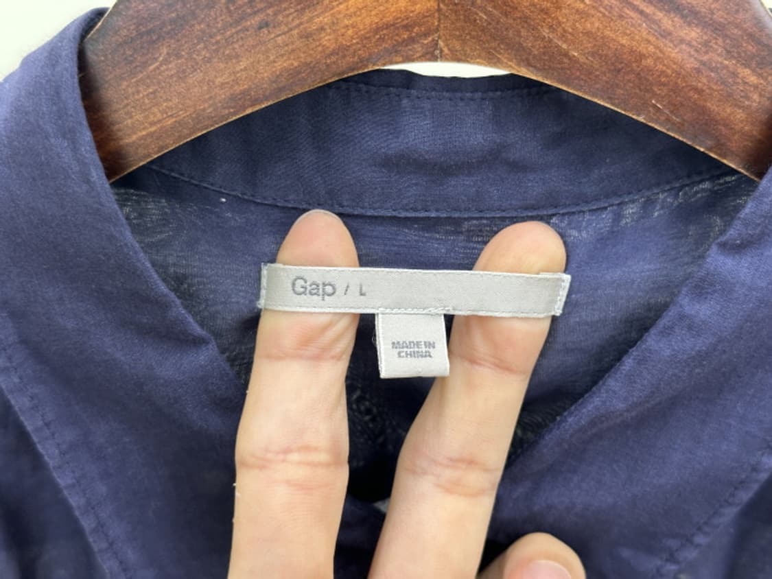 Gap 실크 리넨 페이즐리 셔츠  상품이미지9