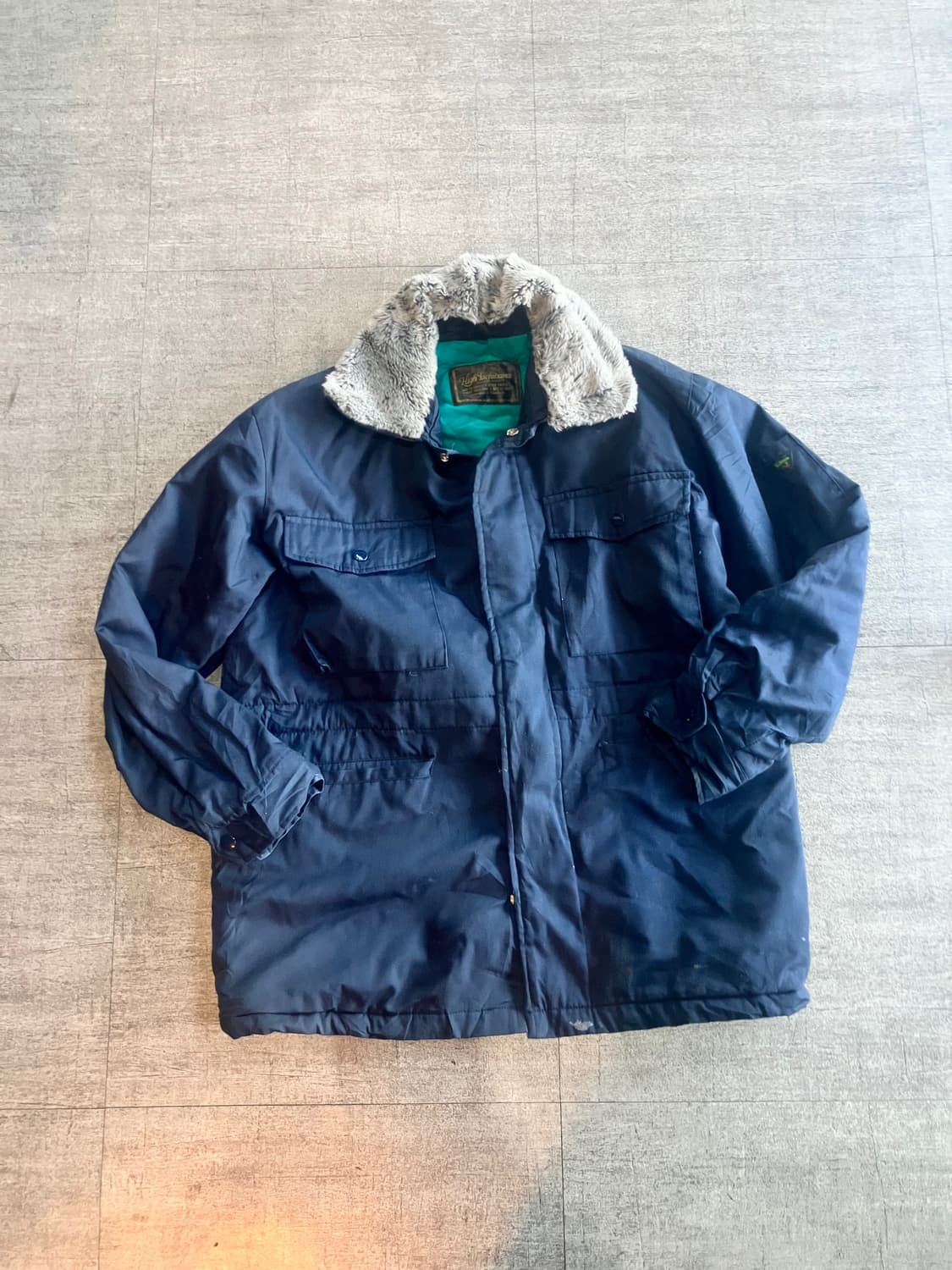 일본빈티지 Hightachibana 올드스쿨아메카지 스트릿 퍼 사파리자켓 상품이미지1