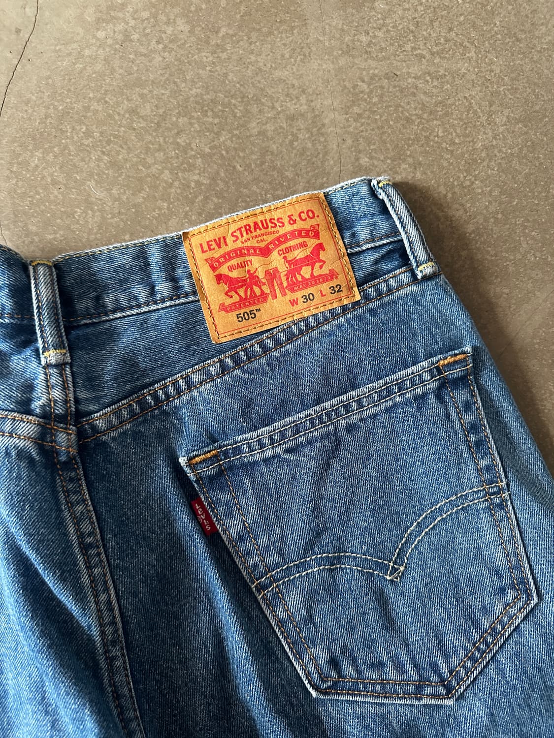 Levis 리바이스 505 패치워크 커스텀 데님 팬츠 w31 상품이미지2