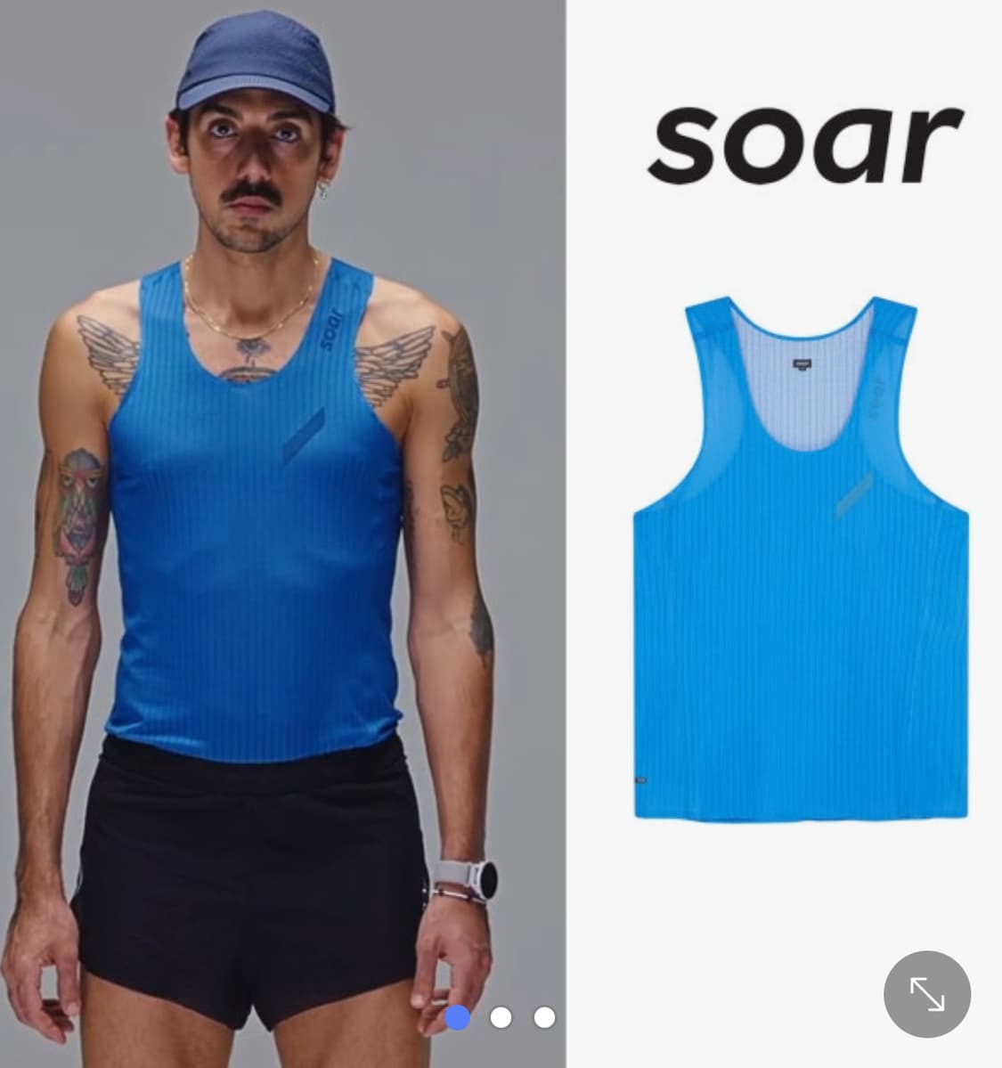 Soar running 소어러닝 싱글렛 판매 상품이미지1