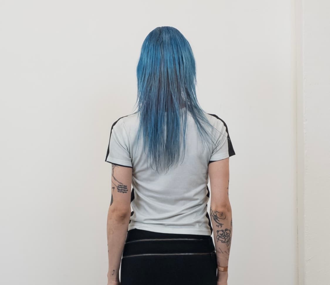 CROSS CROP SHORT SLEEVE LIGHT GREY 상품이미지4