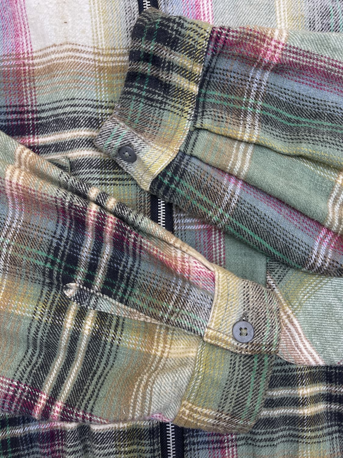 태그래그 90s 플란넬 체크 집 오버셔츠 상품이미지6