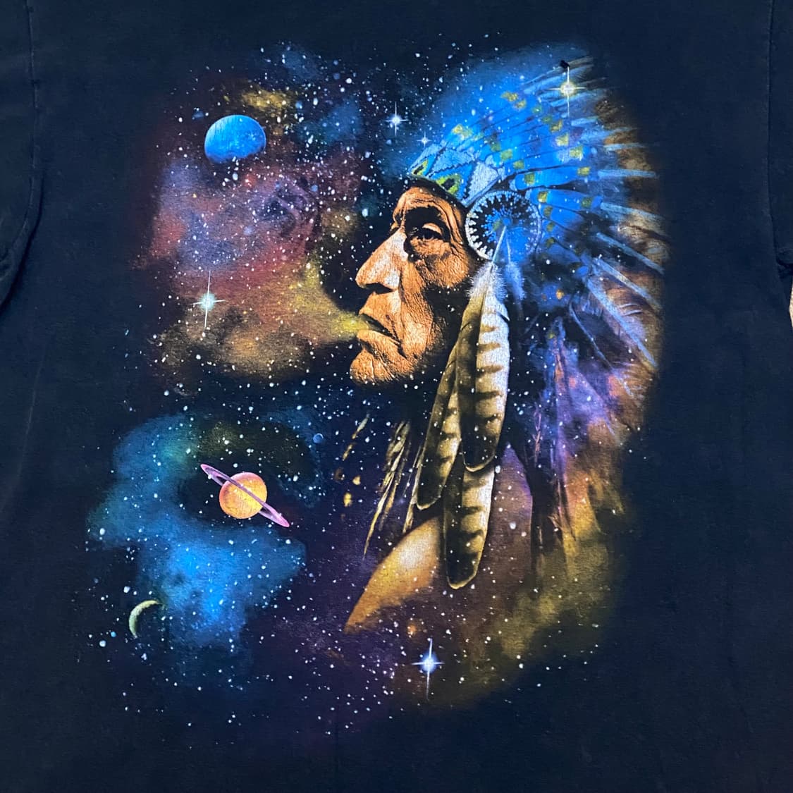 미국 빈티지 스페이스 인디언 포인트 반팔티 락티셔츠 상품이미지3