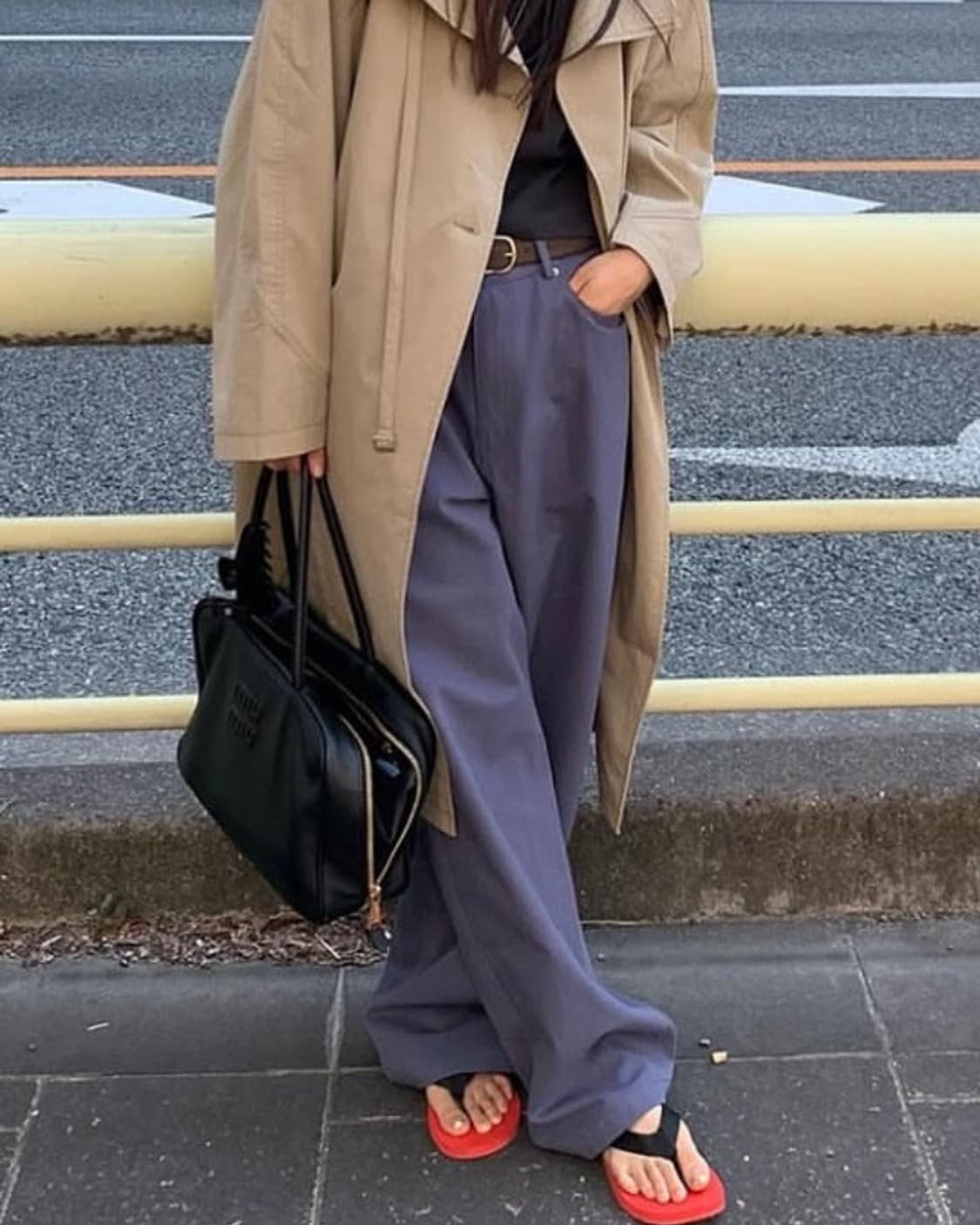 아오로 aoro 블루 팬츠 (새상품) 상품이미지3