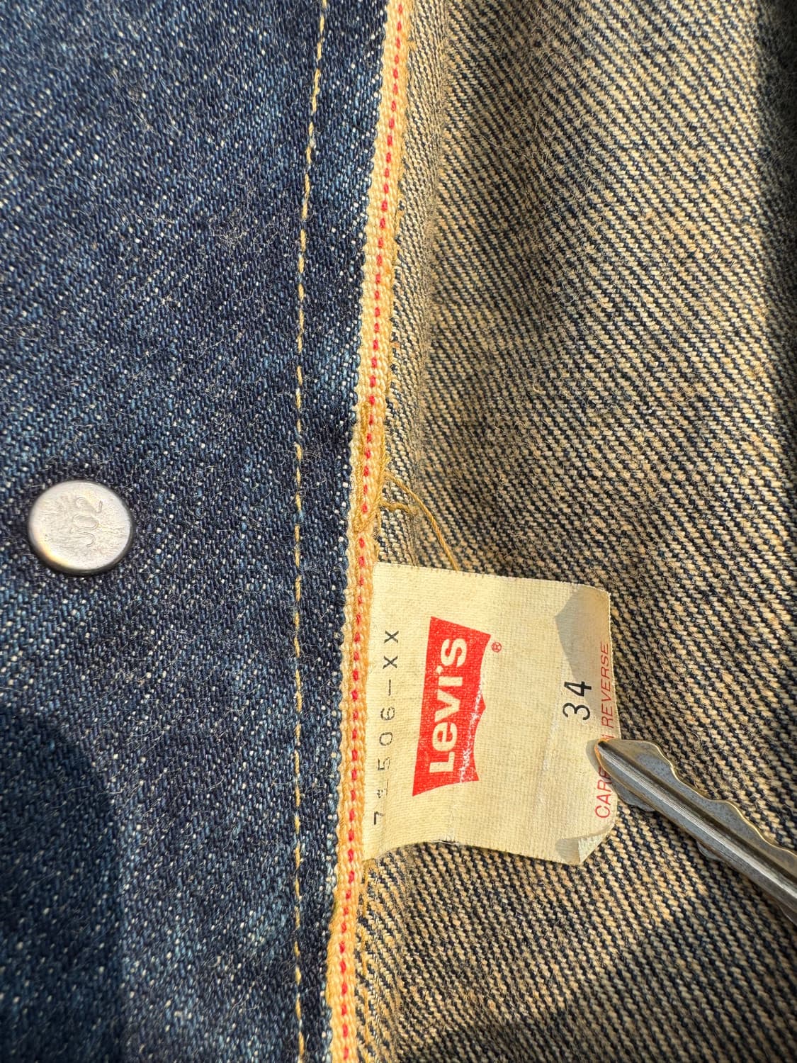 90년대 리바이스 1세대 데님자켓 상품이미지4