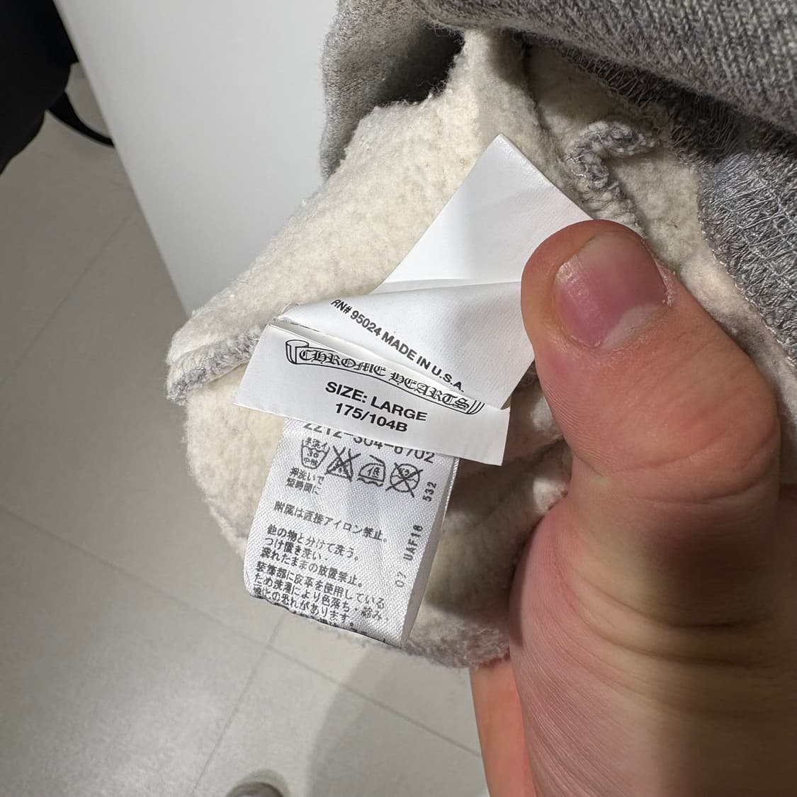 L/크롬하츠 레더패치 페이퍼잼 반팔 상품이미지3