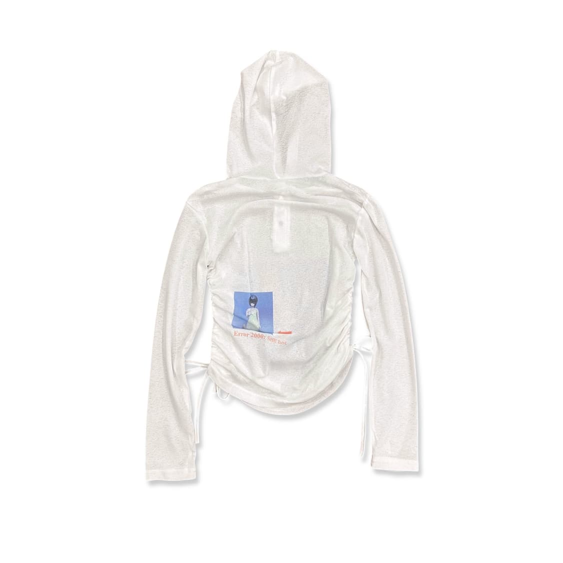 Japanese Character See Through Hood Top  상품이미지6