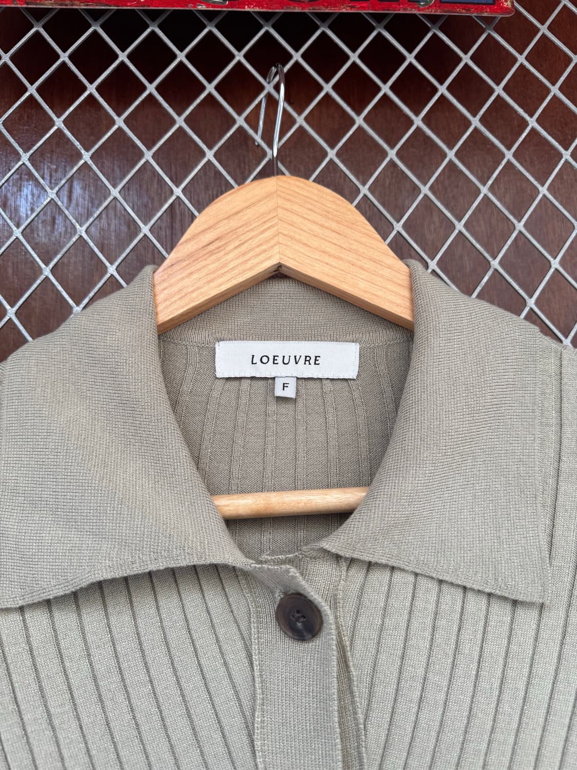 루에브르 롱 니트 골지 카라 가디건 원피스 상품이미지7