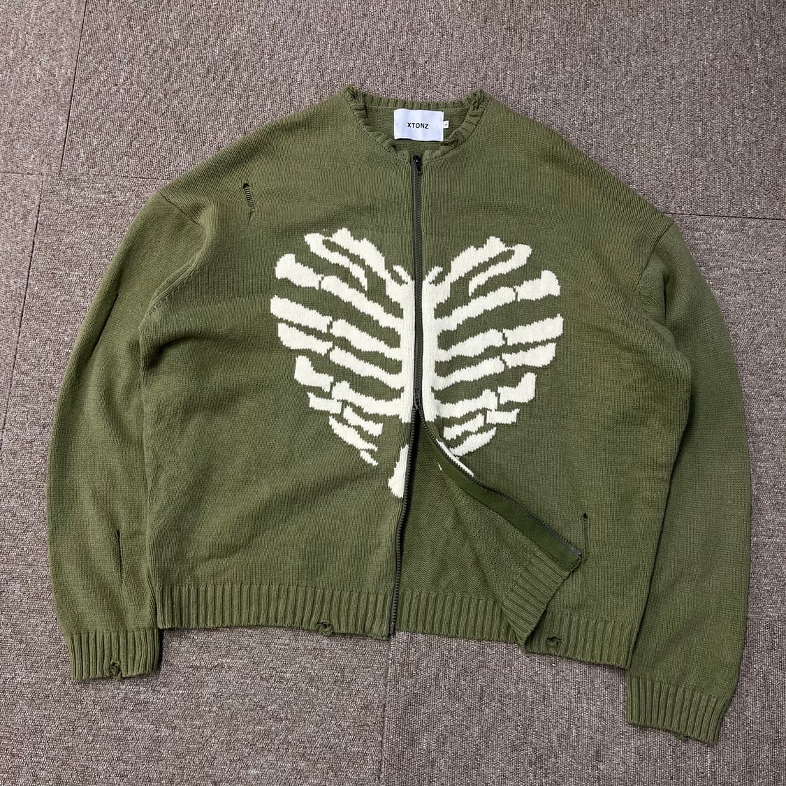 엑스톤즈 투웨이 보운 니트집업 상품이미지2