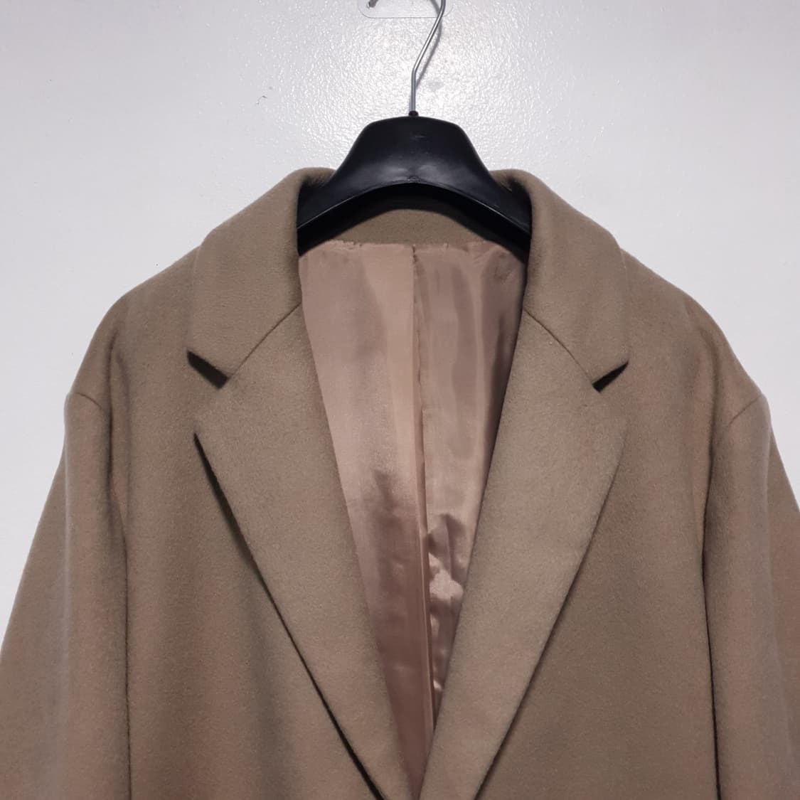 실측 XL) COOR 쿠어 울 리치 블렌드 캐시미어 20 싱글 코트 자켓 상품이미지2