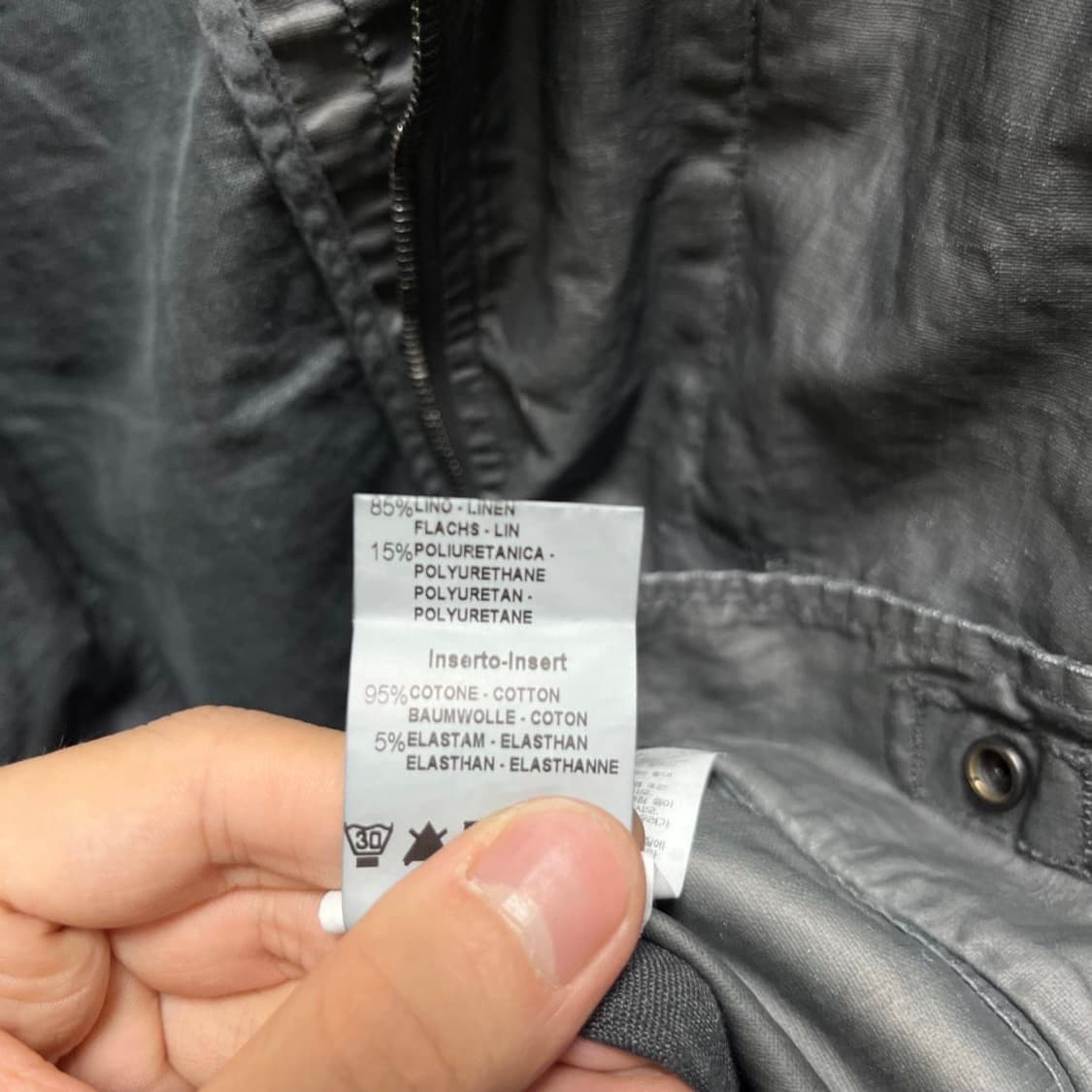 트랜짓 린넨 코티드 자켓 상품이미지7