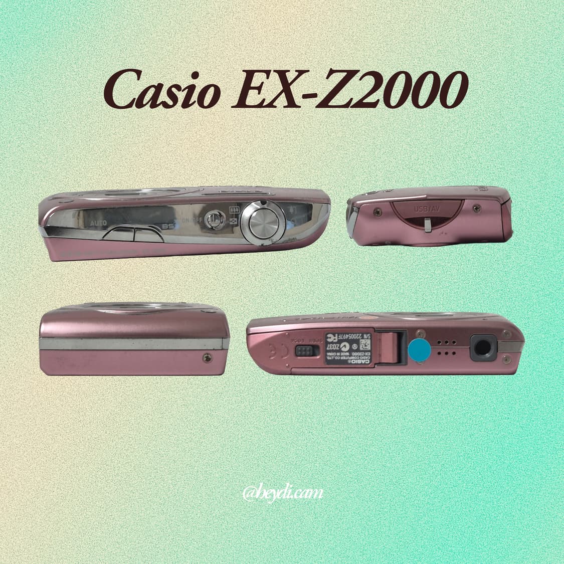 예약/ (로제, 모카, 아일릿) 카시오 엑슬림 z2000 핑크 상품이미지2