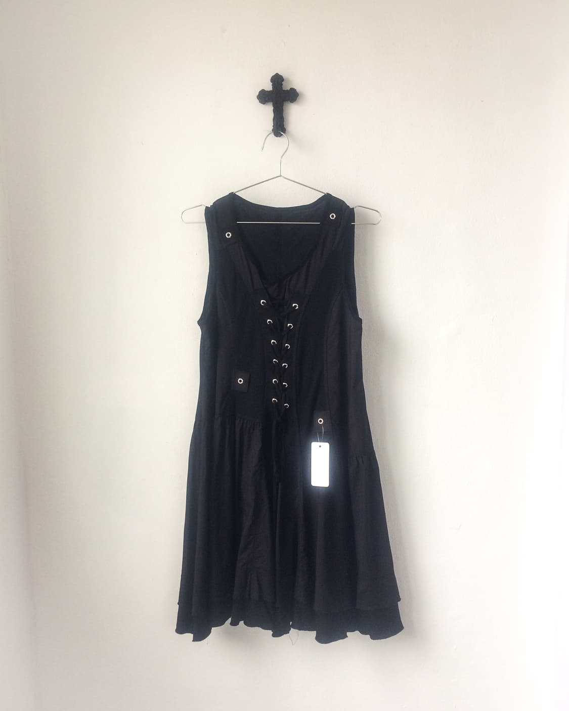 Lace up point sleeveless one piece 상품이미지2