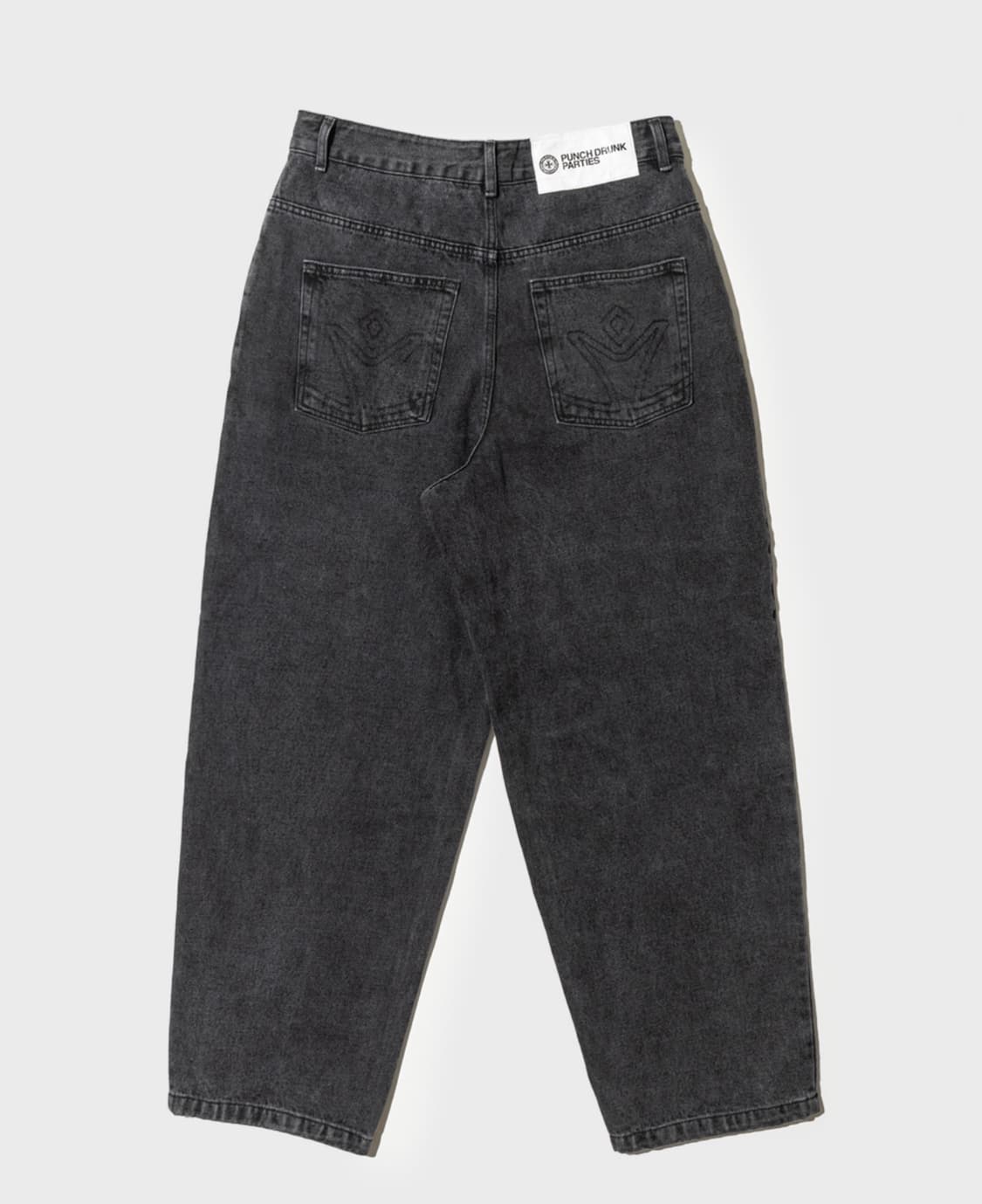 펀치 드렁크 파티즈 미스핏 진 워시드 블랙 상품이미지2