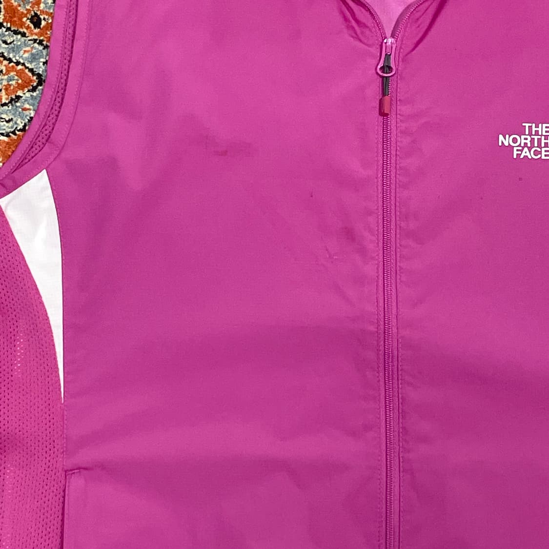 노스페이스 핑크 경량 조끼 여성XL 상품이미지3