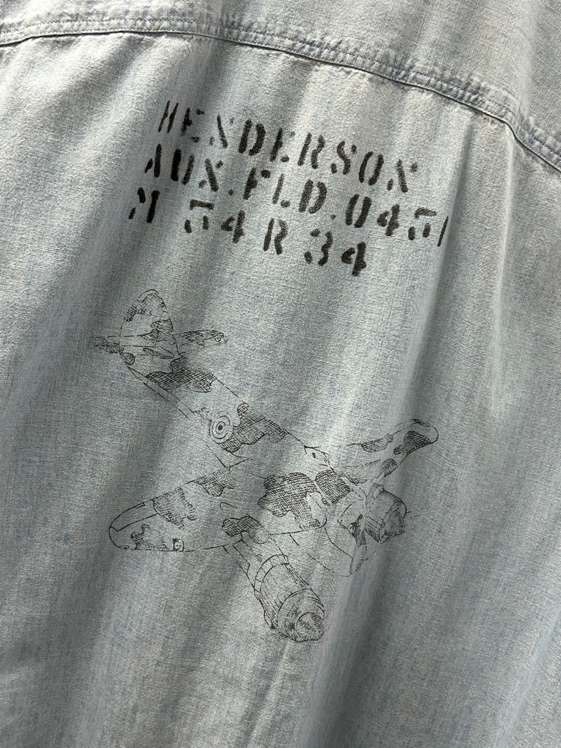 rrl 더블알엘 인디고 샴브레이 셔츠 상품이미지7