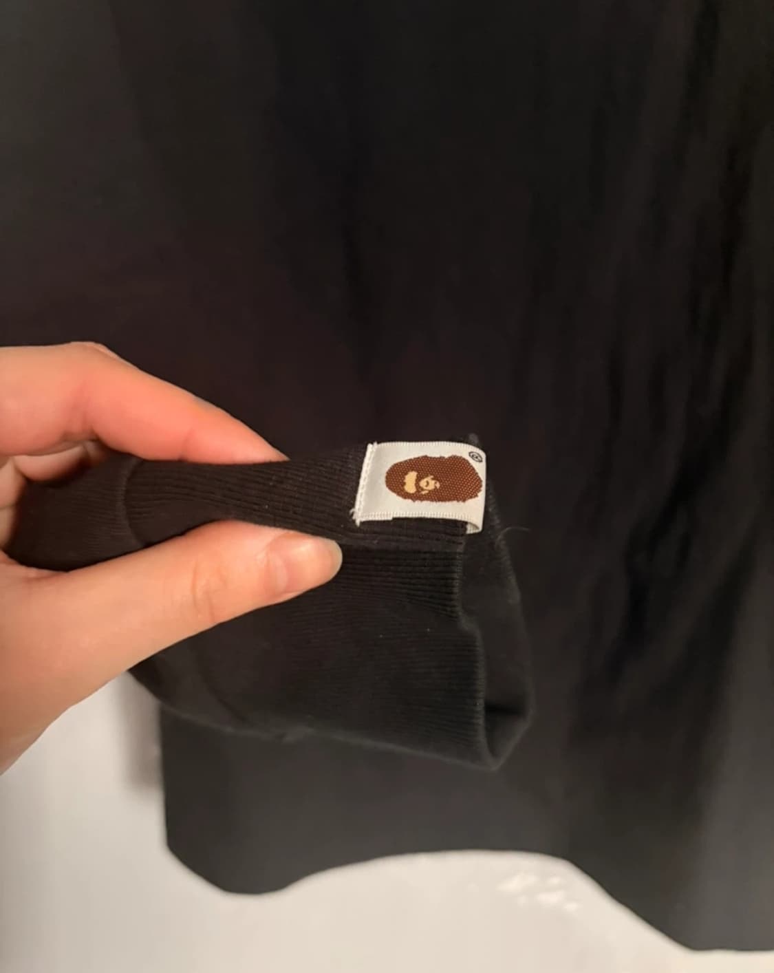 베이프 ABC 카모 컬리지 롱슬리브 티셔츠 (블랙 핑크) 상품이미지3