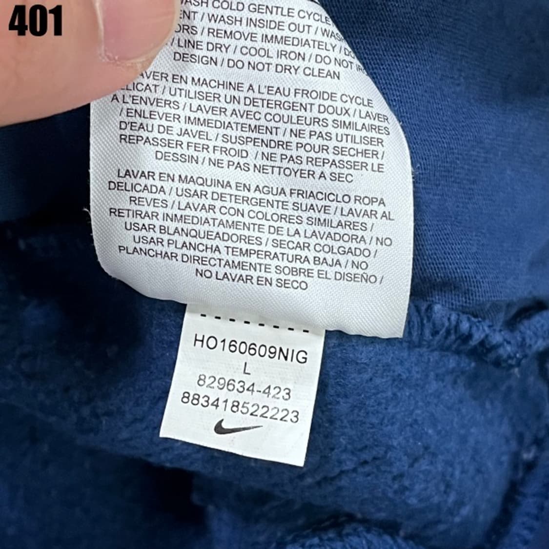 나이키 네이비 후드티  상품이미지3