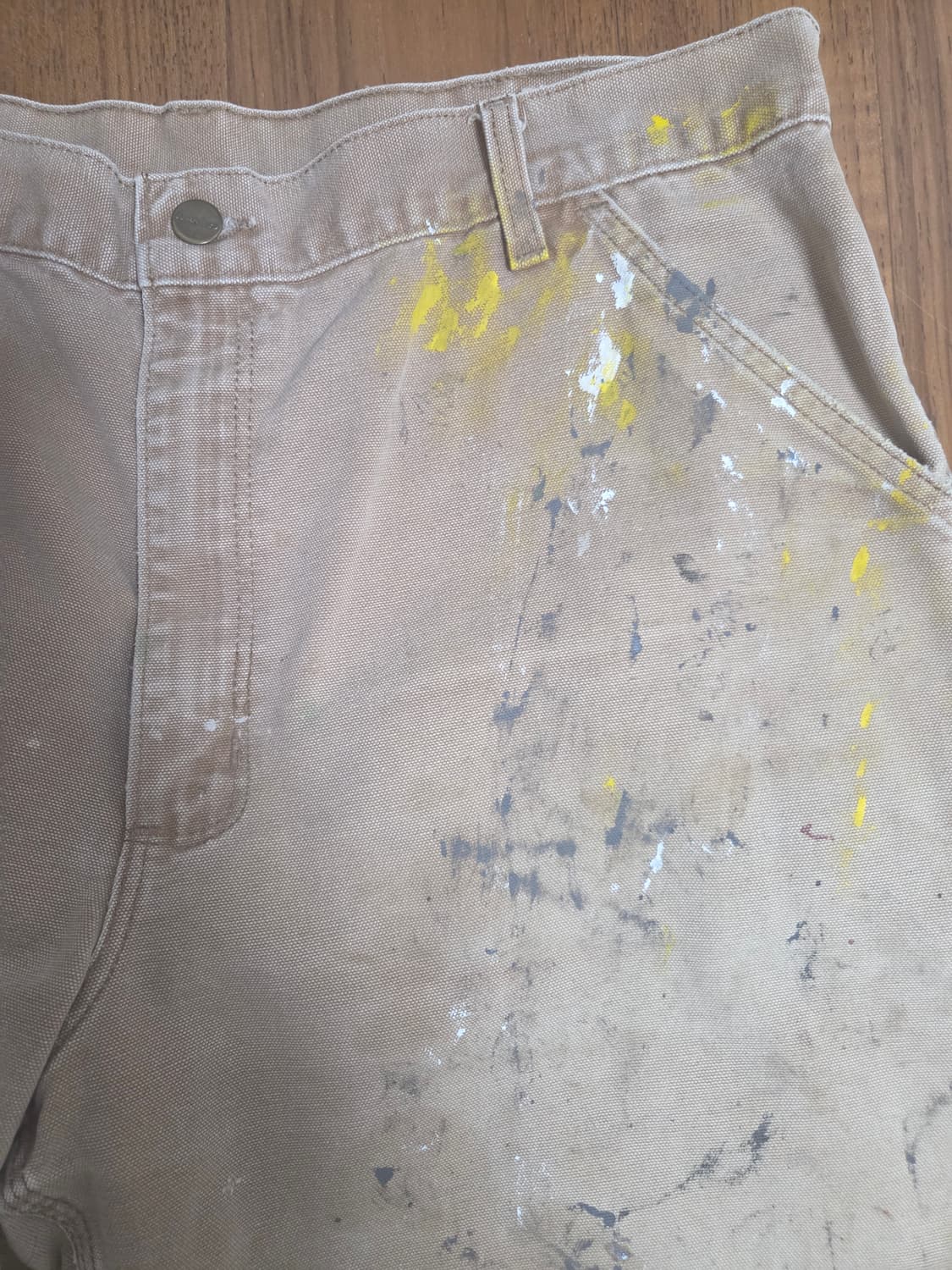 칼하트 페인팅 워크웨어 팬츠 베이지 상품이미지2