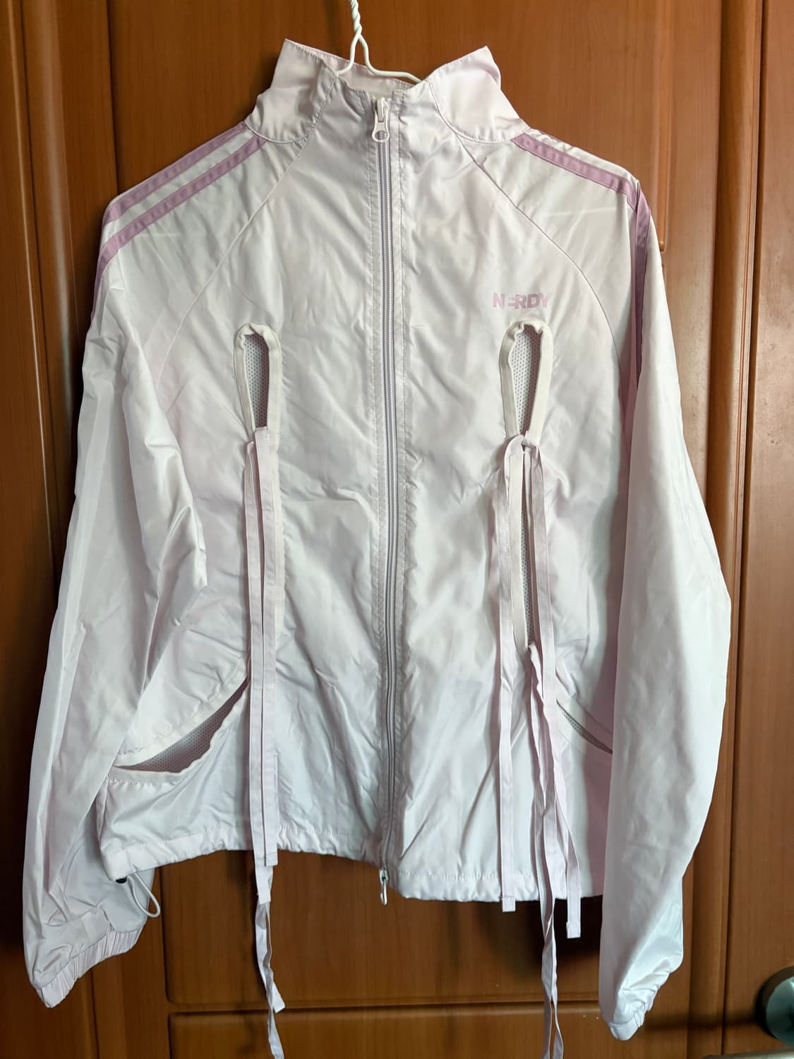 NERDY 분홍 리본 바람막이 상품이미지1