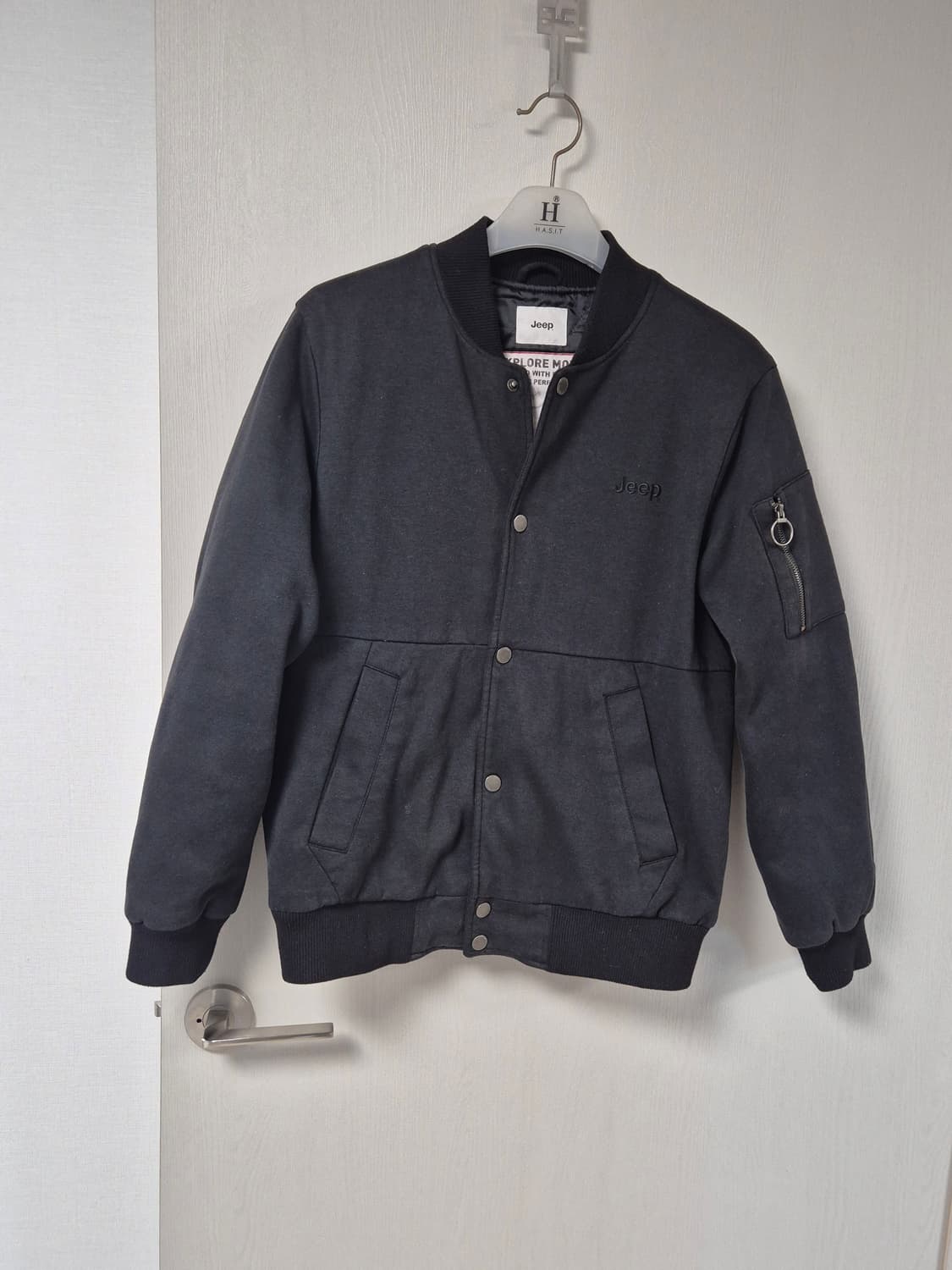 JEEP 항공점퍼 100 블랙 상품이미지5