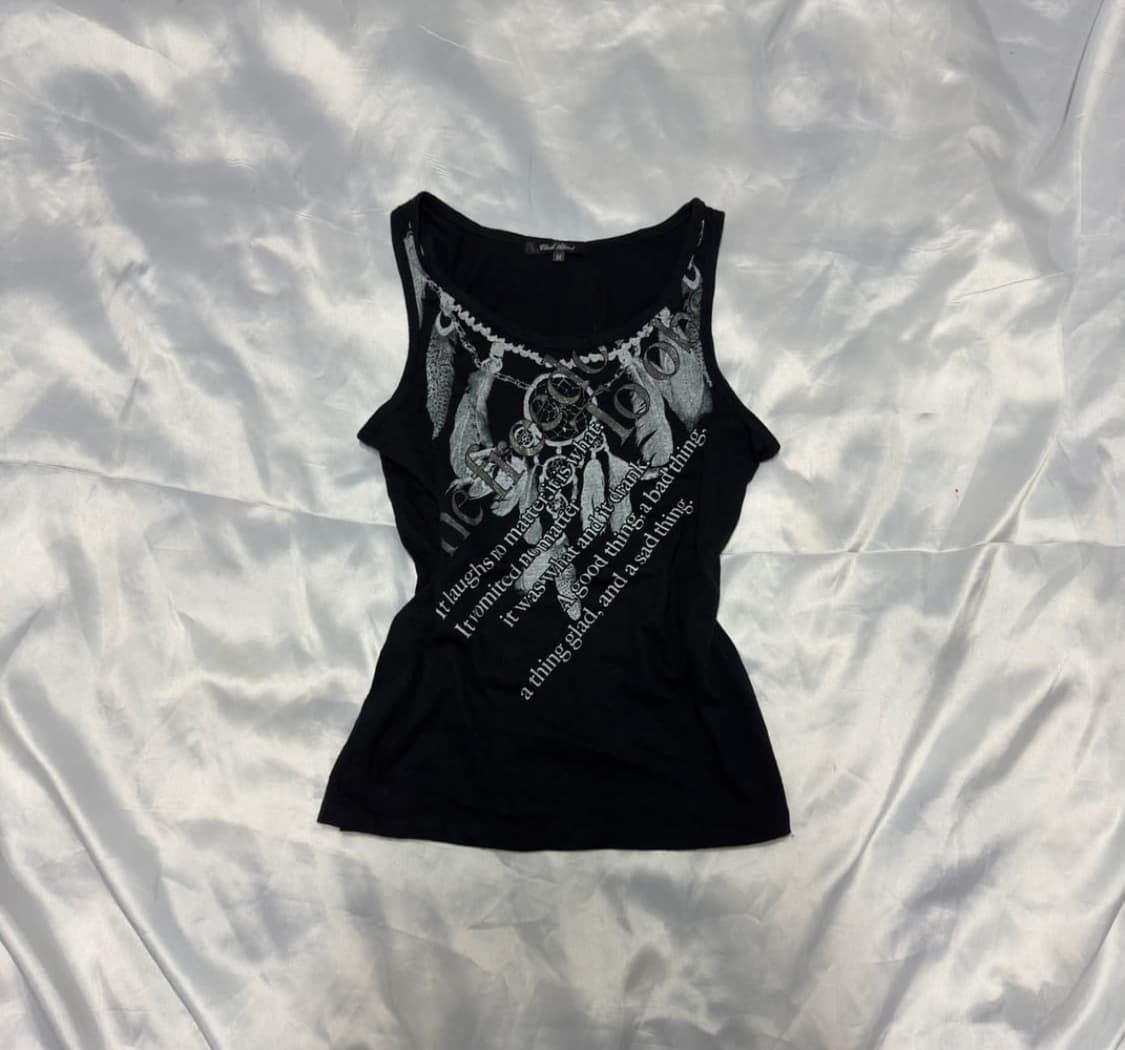 Black ahead kei sleeveless top 상품이미지1