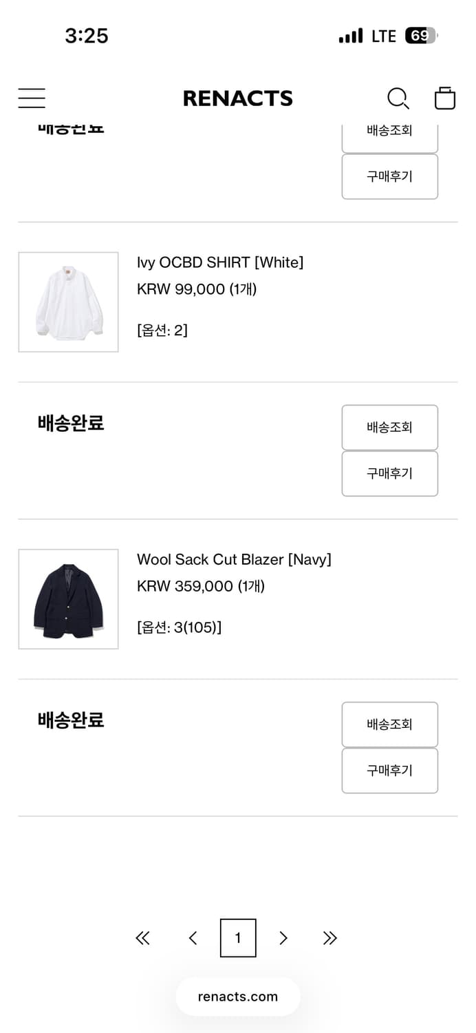 RENACTS 리넥츠 네이비 금장 블레이저 3사이즈 상품이미지4