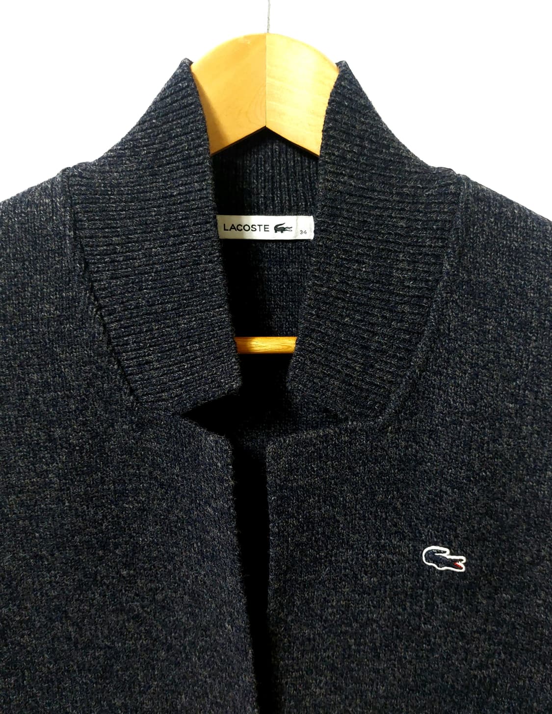 라코스테 울100% 롱 가디건 90 상품이미지1