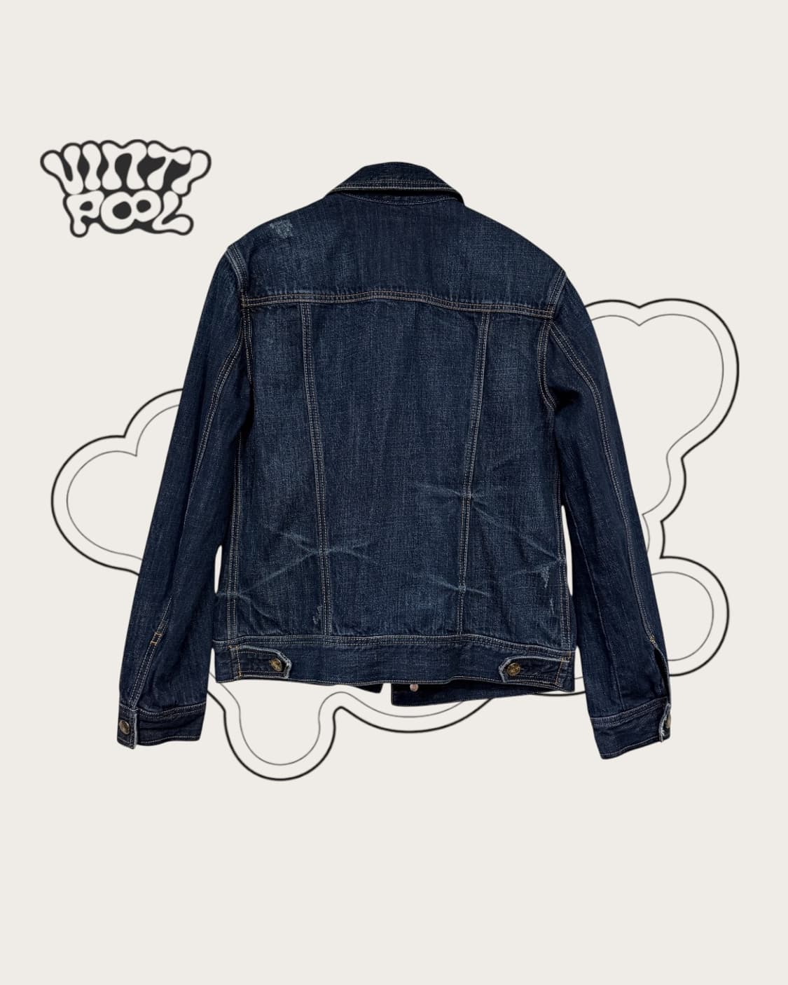 guess 게스 빈티지 버튼 데님 청자켓  L (W) 상품이미지2