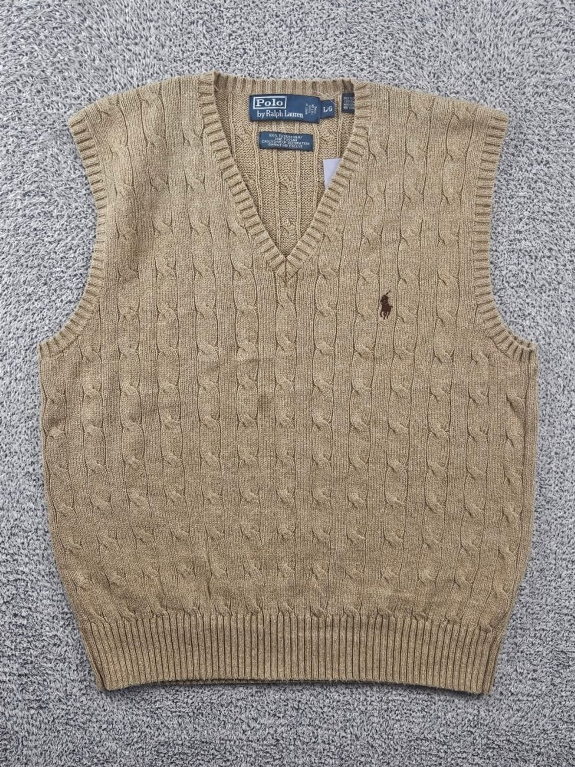 폴로랄프로렌 터사 실크 케이블 니트 베스트 ( L ) / 11599 상품이미지2