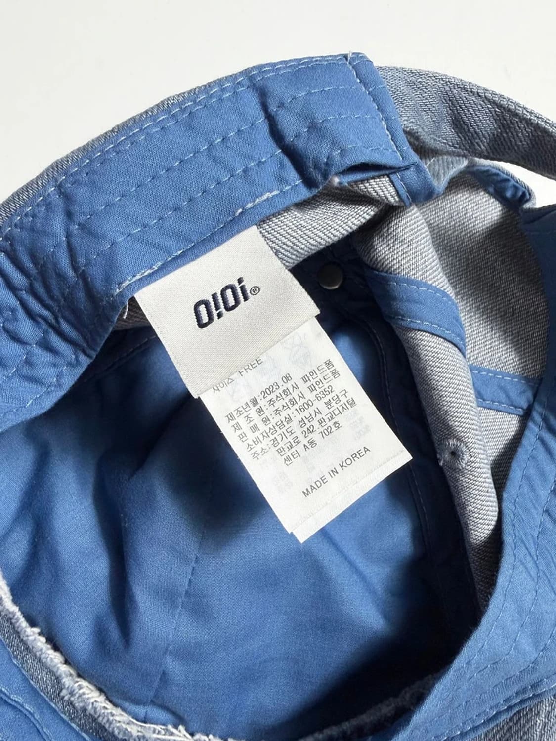 OiOi 23AW 컬렉션 로고 볼캡 모자 PR2309 상품이미지7