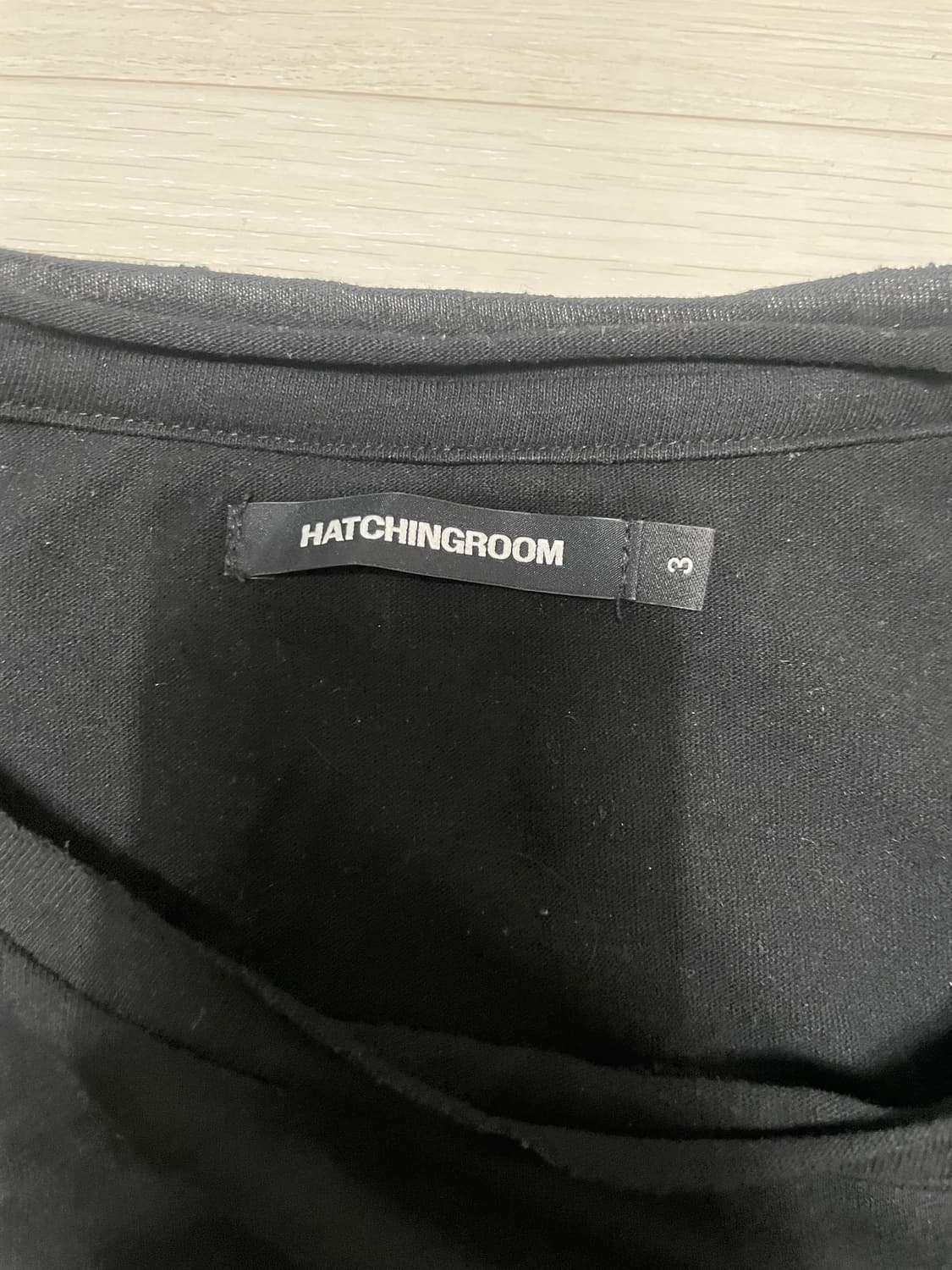 해칭룸 Boxer tee 블랙 3사이즈 급처 상품이미지2