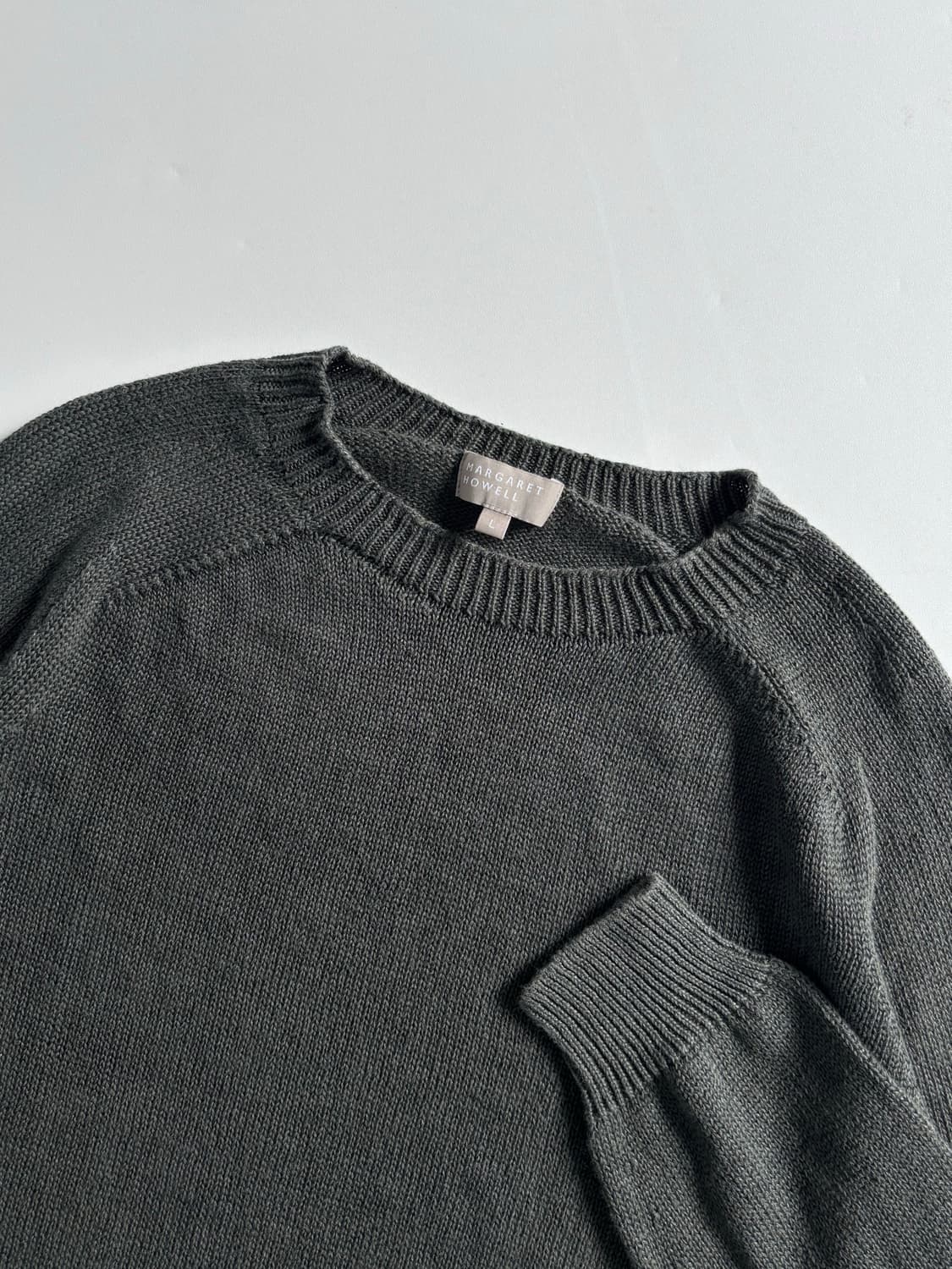 MHL 마가렛호웰 그린카키 니트 상품이미지7