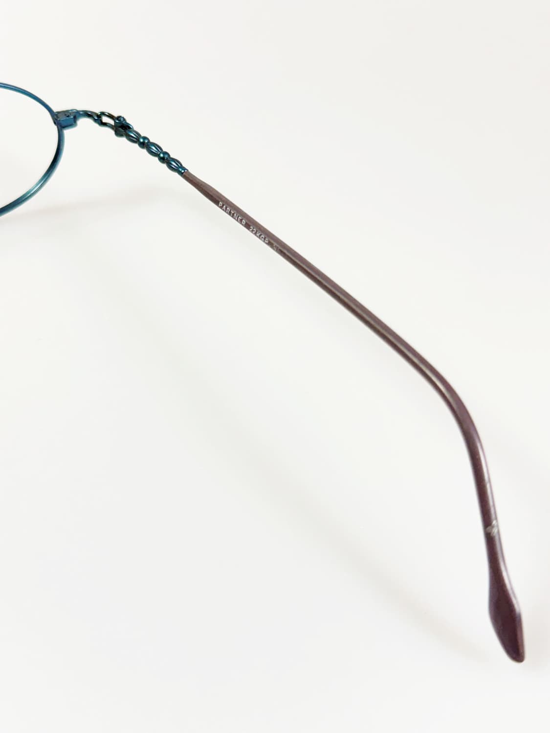 90s Partner 틸 블루 슬림 오벌 메탈 빈티지 안경 상품이미지6