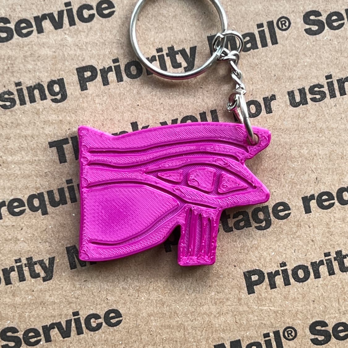 90s vtg Eye Symbol Keyring 상품이미지1