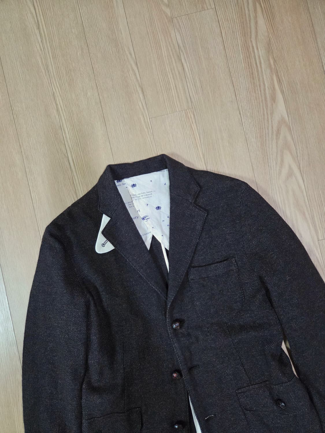 YUICHI SHOMOMA JAPAN 다크 브라운 울 재킷 상품이미지2