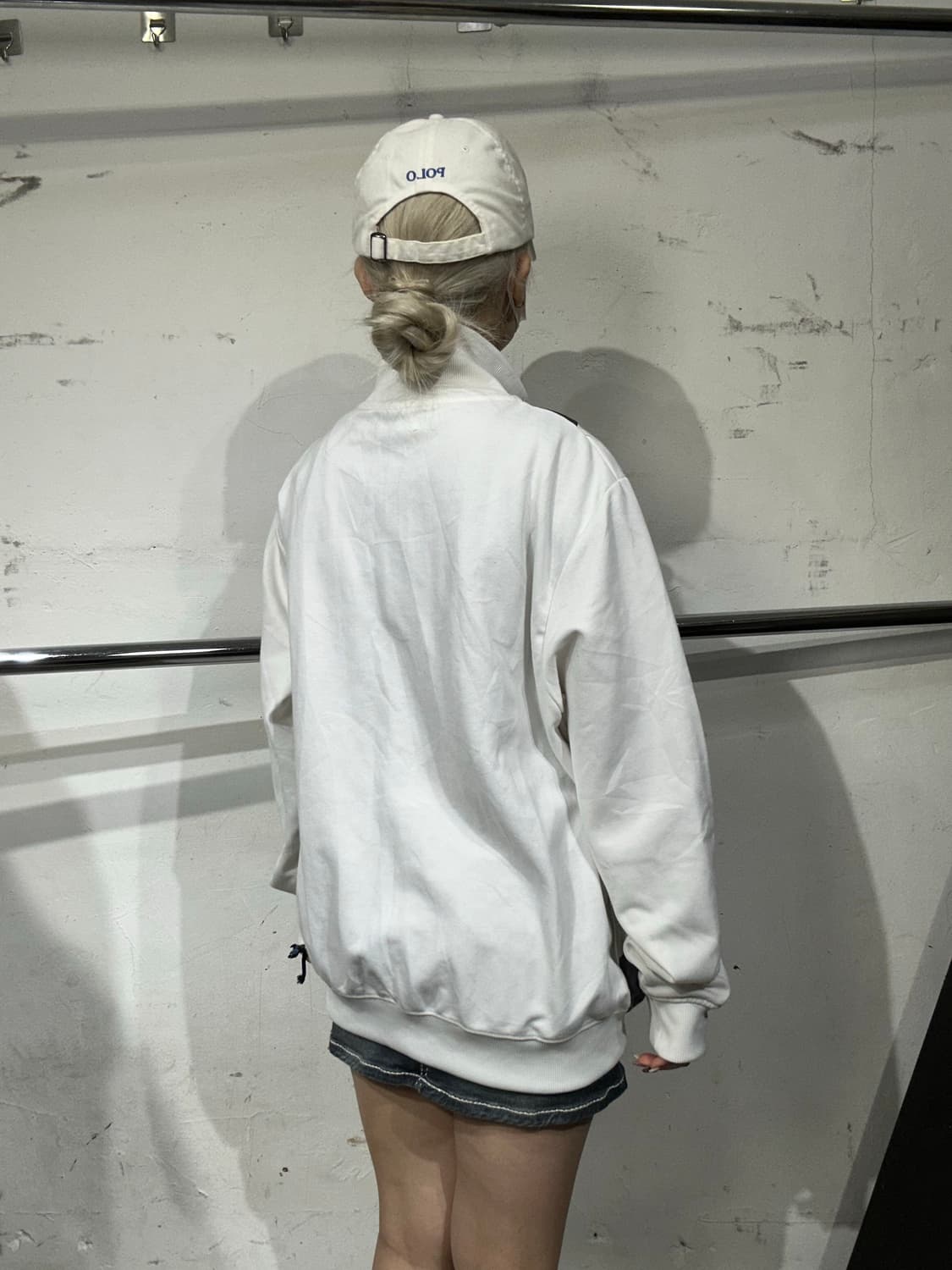 프레드페리 화이트 오버핏 올드스쿨 트랙탑 져지 L 상품이미지3