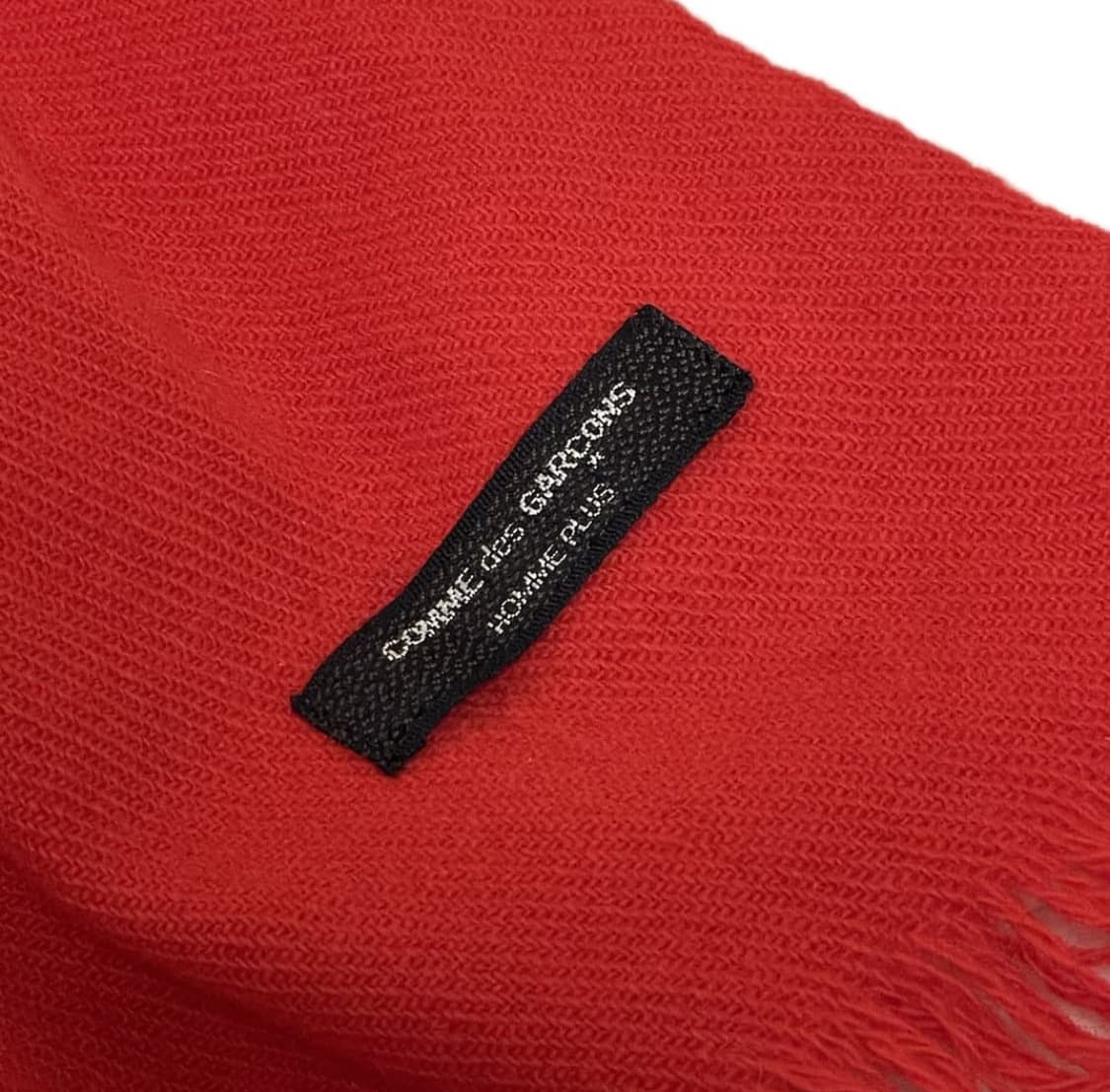 꼼데가르송 옴므 플러스 머플러 레드 상품이미지2