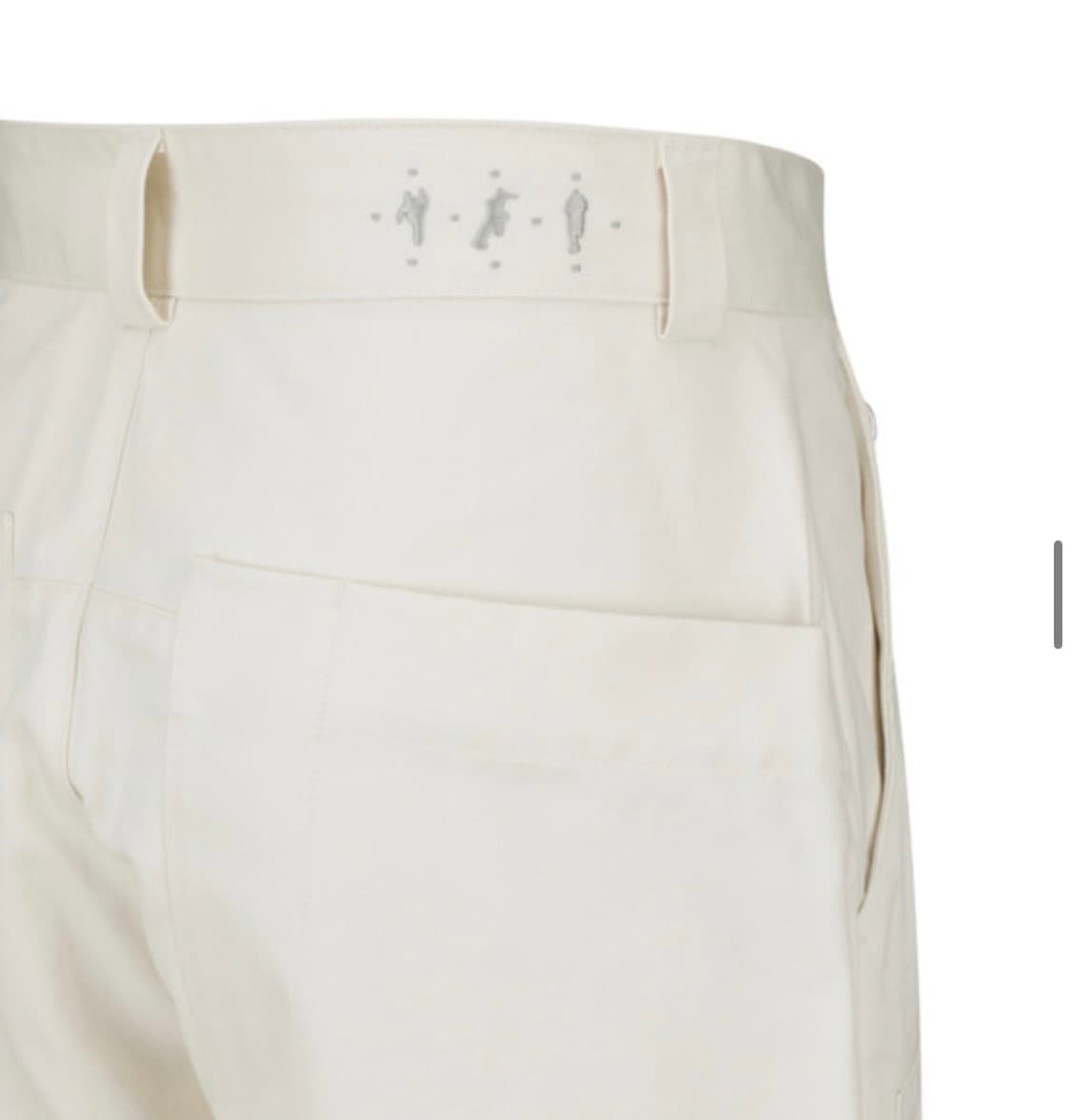 [L]프리커 더블니 카펜터 팬츠 화이트 freker 상품이미지5