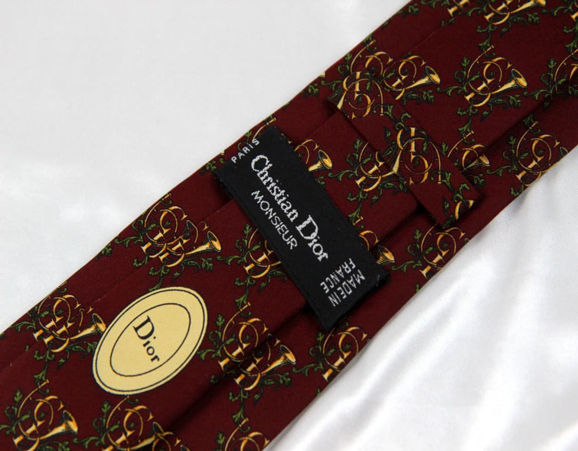 디올 7.5cm A등급 CD패턴 프랑스 슬림 폭수선 남자 명품넥타이 상품이미지3