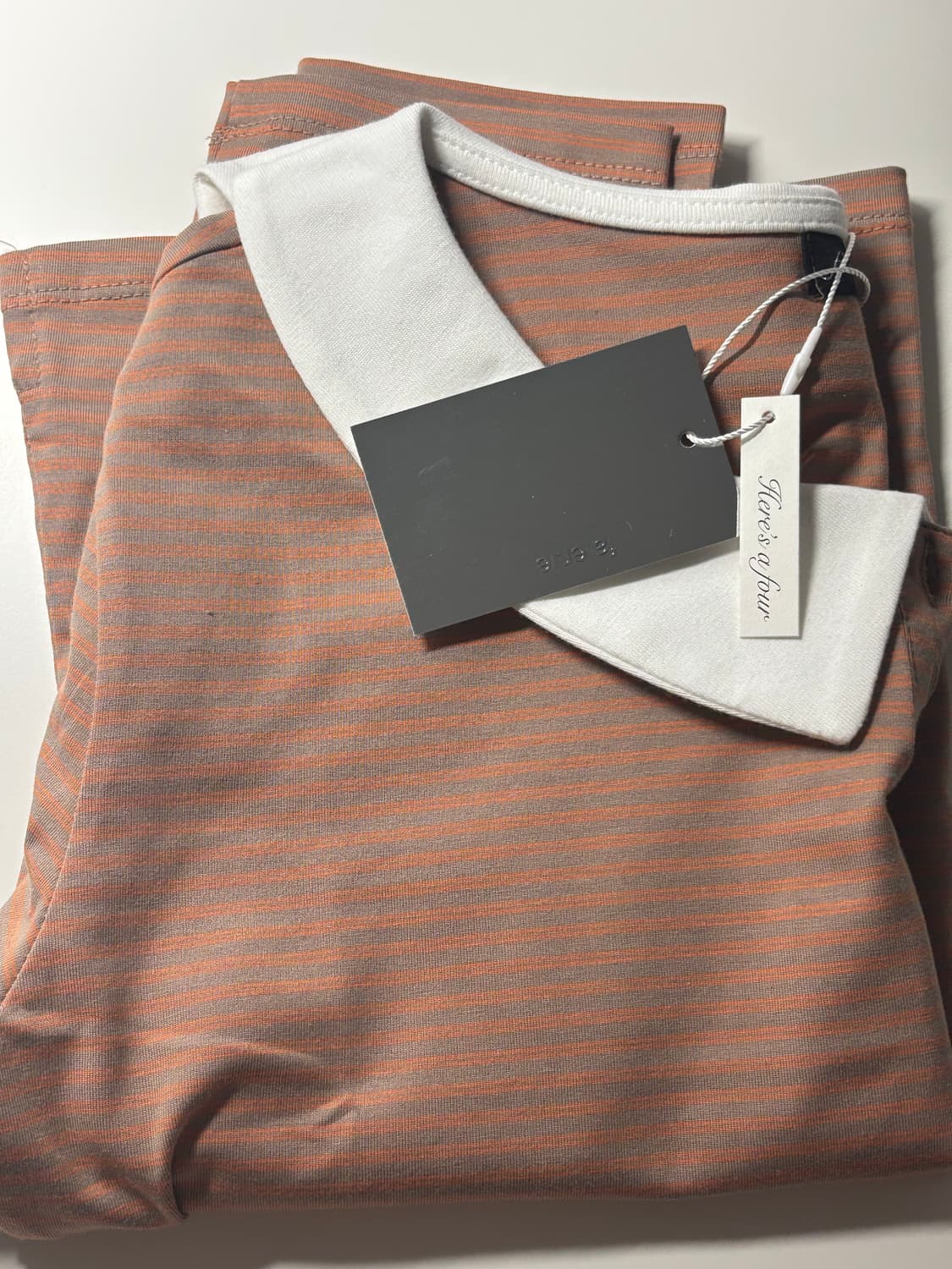 peter pan collar stripe top (beige) 상품이미지5