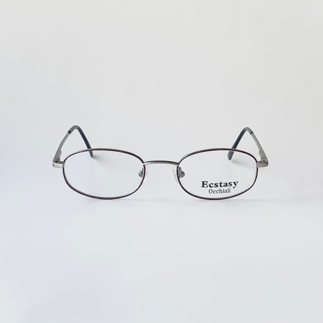 2545 데드스탁 소형 미니멀 슬림 오벌 실버 메탈 프레임 빈티지안경 상품이미지1