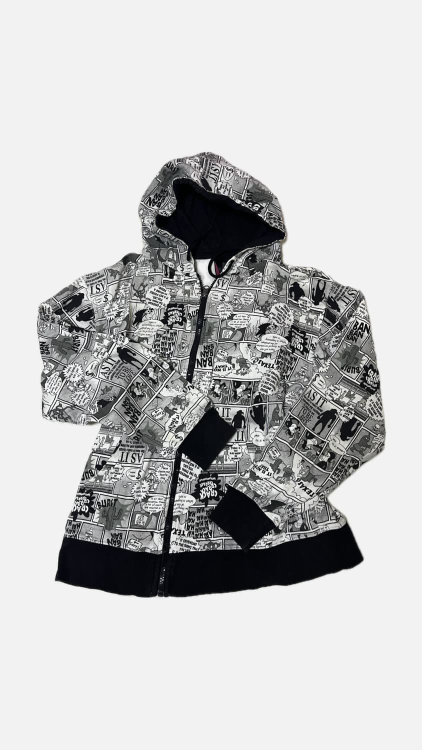 갸루 씬 emo y2k 와투케 카툰 후드집업  상품이미지1