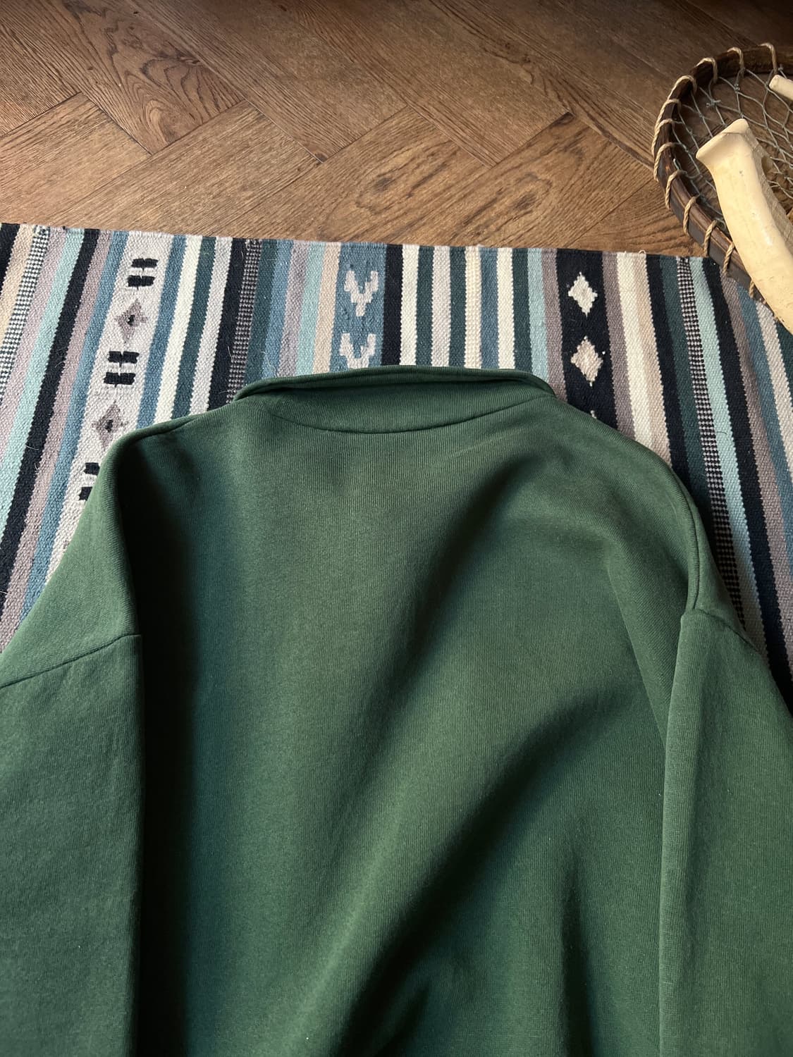 [L]JERZEES USA 빈티지그린 하프집업 스웻셔츠 상품이미지5