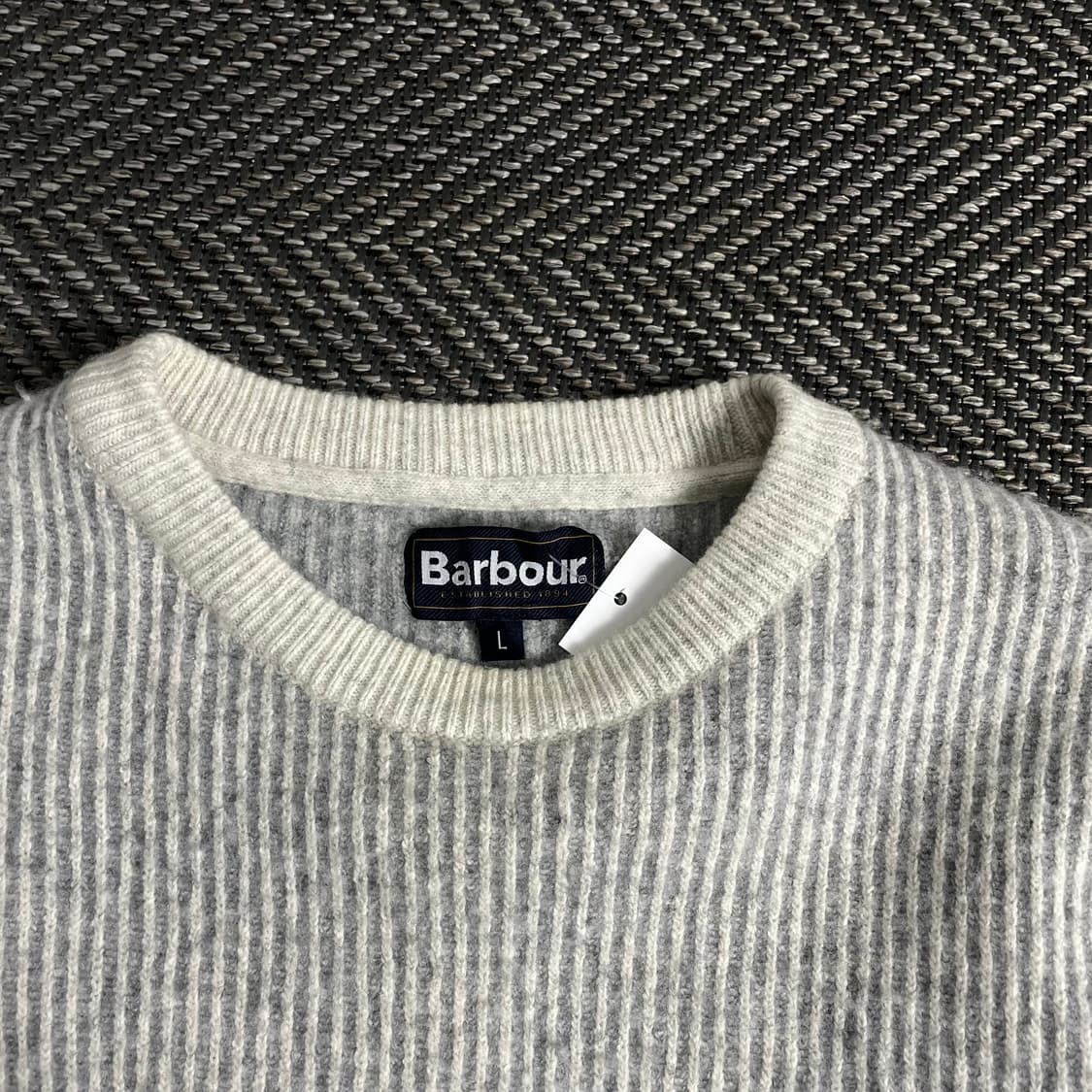 바버 UK 헤리티지 가죽 패치 로고 스웨터o3240 상품이미지4